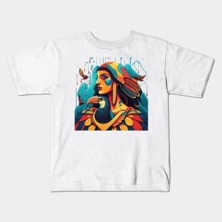 Woman Toucan #4 Kids T-Shirt